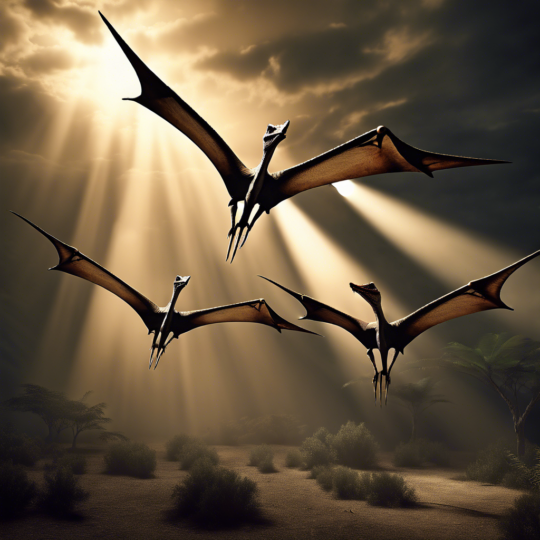 dinosaurs could fly high in the sky! They're called pterosaurs